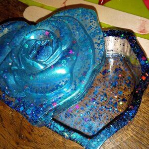 Resin Rose Jewelry Box
